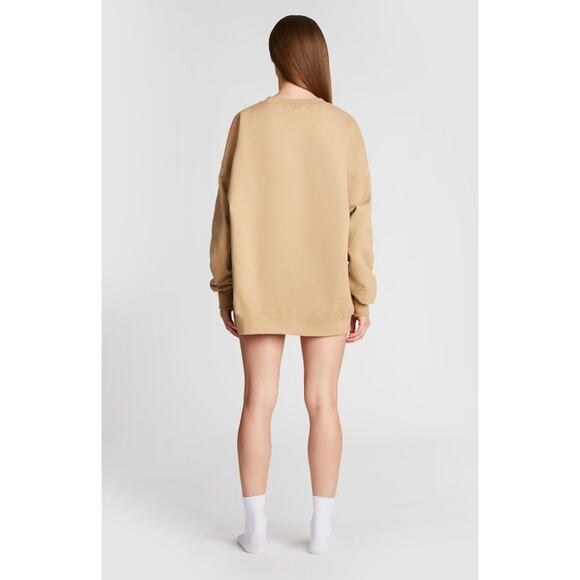 NWT The BAR Varsity Crewneck Chocolate Chip Grey Brown Size XXL - Picture 5 of 6